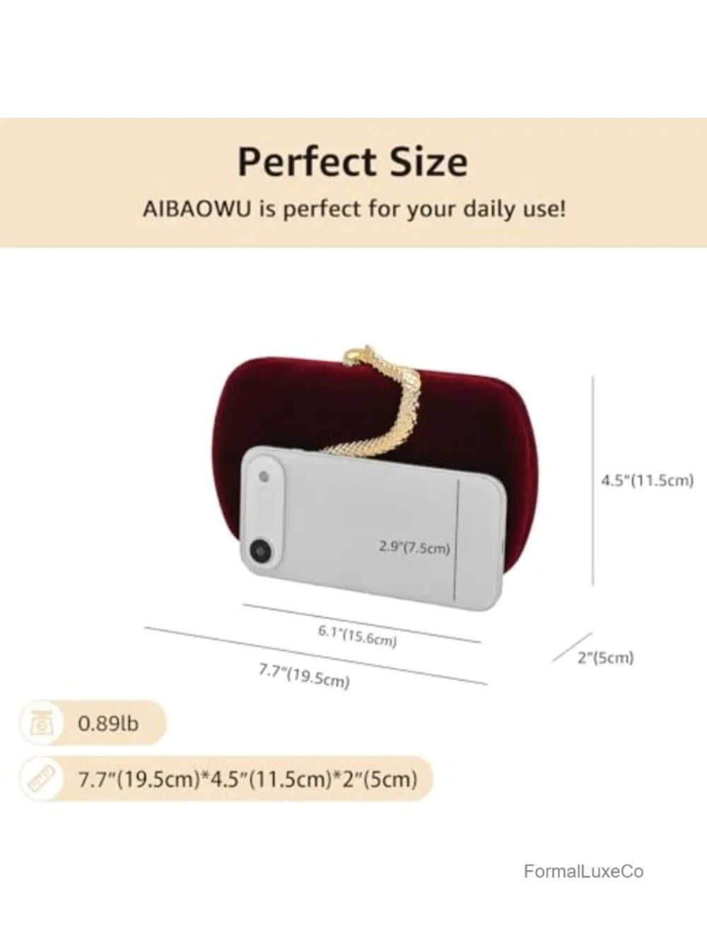 Velvet Evening Clutch Purse with Chain Magnetic Lock Shoulder Handbag